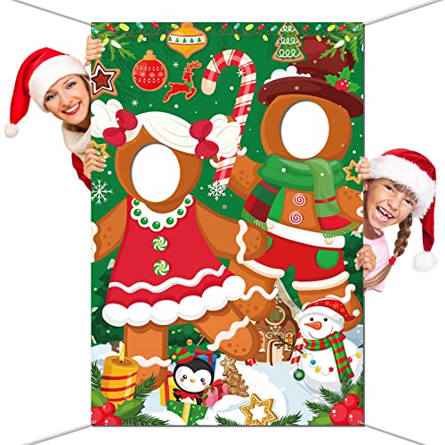 DPKOW Lustige Lebkuchenmann Gesicht Foto Banner für Weihnachten Photo Foto Requisiten Zubehör, Gesicht Spiel für Weihnachten Hintergrund Dekoration Zuckerstange Lebkuchenmann Zubehör, 150 * 100cm DPKOW Lustige Lebkuchenmann Gesicht Foto Banner für Weihnachten Photo Foto Requisiten Zubehör, Gesicht Spiel für Weihnachten Hintergrund Dekoration Zuckerstange Lebkuchenmann Zubehör, 150 * 100cm von DPKOW
