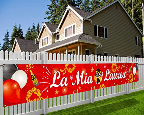 DPKOW Rosso Laurea Striscioni, Lungo Tessuto Photo Booth Sfondo Striscioni La Mia Laurea Feste Decorazione, 270 * 35cm DPKOW Rosso Laurea Striscioni, Lungo Tessuto Photo Booth Sfondo Striscioni La Mia Laurea Feste Decorazione, 270 * 35cm von DPKOW