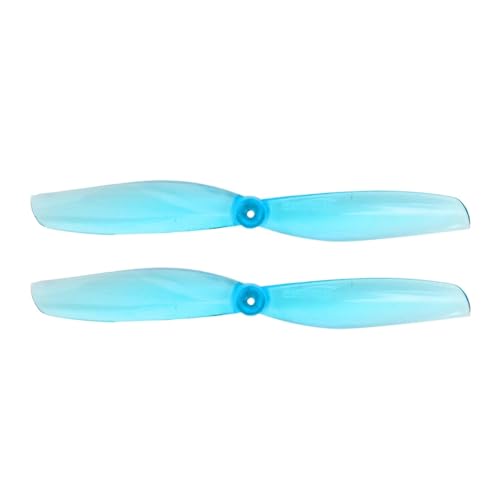 24 pcs 12pair 2 Zoll 2 Propeller mit 1 mm 1mm Loch Kompatibel mit RC -Drohnen -FPV -Rennsportkompatibel mit Zahnstocherrahmen(Blue 65MMS 1mm) von DPLBAZHC