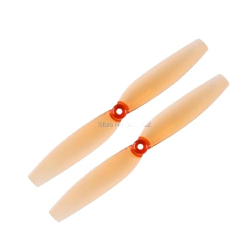 24 pcs 12pair 2 Zoll 2 Propeller mit 1 mm 1mm Loch Kompatibel mit RC -Drohnen -FPV -Rennsportkompatibel mit Zahnstocherrahmen(Orange 65mm 1mm) von DPLBAZHC