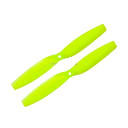 24 pcs 12pair 2 Zoll 2 Propeller mit 1 mm 1mm Loch Kompatibel mit RC -Drohnen -FPV -Rennsportkompatibel mit Zahnstocherrahmen(Yellow 65mm 1mm) von DPLBAZHC