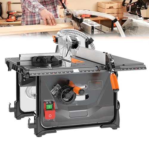 DPLWJPP Tischkreissäge Klein,98% Staubabsaugrate 2000w mit 216mm Sägeblatt,0-45° Gehrungsschnitt,45-60mm Schnitttiefe,Mini Tischkreissäge Ideal für Holzarbeiten DPLWJPP Tischkreissäge Klein,98% Staubabsaugrate 2000w mit 216mm Sägeblatt,0-45° Gehrungsschnitt,45-60mm Schnitttiefe,Mini Tischkreissäge Ideal für Holzarbeiten von DPLWJPP