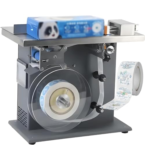 DPLXQPP Professionelle SPS-Gesteuerte Winkel-Etikettiermaschine Mit Lichtsensor & Regelbarer Geschwindigkeit (15-30 Stck./Min.),Für Sicherheitssiegel an Karton-Ecken von DPLXQPP