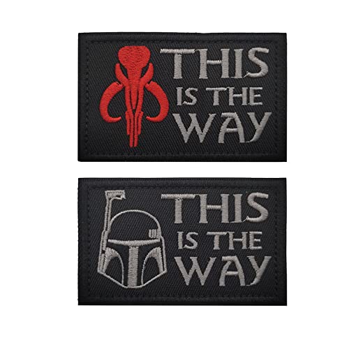 Militärische Patches, ''This is The Way'' taktische Moral-Patches, Stickabzeichen für Rucksack-Hutweste (#2) von Advaieus