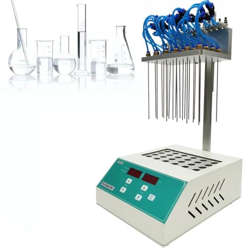 DPQYJPP Laborprobenverdampfer, Stickstoffkonzentrator, Druckblasprobenkonzentrator, Blowdown-Stickstoffverdampfer, mit 12/24-Gasnadeln, Laboranalysegeräte 24holes DPQYJPP Laborprobenverdampfer, Stickstoffkonzentrator, Druckblasprobenkonzentrator, Blowdown-Stickstoffverdampfer, mit 12/24-Gasnadeln, Laboranalysegeräte 24holes von DPQYJPP