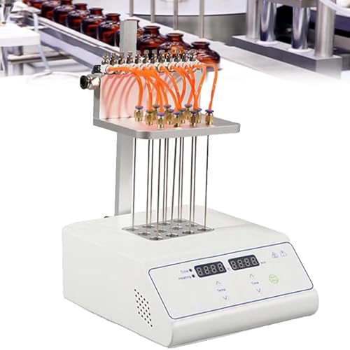 DPQYJPP Laborprobenverdampfer, Stickstoffspülkonzentrator, höhenverstellbar, mit Gasnadeln, wissenschaftliches Druckblasen, Laboranalysegeräte 12Holes DPQYJPP Laborprobenverdampfer, Stickstoffspülkonzentrator, höhenverstellbar, mit Gasnadeln, wissenschaftliches Druckblasen, Laboranalysegeräte 12Holes von DPQYJPP