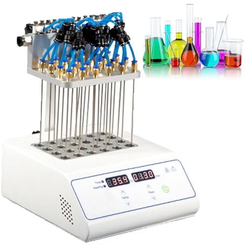 DPQYJPP Laborprobenverdampfer, Stickstoffspülkonzentrator, höhenverstellbar, mit Gasnadeln, wissenschaftliches Druckblasen, Laboranalysegeräte 24Holes DPQYJPP Laborprobenverdampfer, Stickstoffspülkonzentrator, höhenverstellbar, mit Gasnadeln, wissenschaftliches Druckblasen, Laboranalysegeräte 24Holes von DPQYJPP