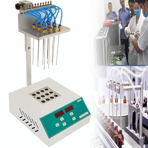 DPQYJPP Stickstoffprobenkonzentrator mit 12/24 Löchern, 400 W Trockenstickstoffblasmaschine, Laborprobenverdampfer, Raumtemperatur 5 °C – 150 °C, maximaler Gasdruck 0,05 MPa 12holes DPQYJPP Stickstoffprobenkonzentrator mit 12/24 Löchern, 400 W Trockenstickstoffblasmaschine, Laborprobenverdampfer, Raumtemperatur 5 °C – 150 °C, maximaler Gasdruck 0,05 MPa 12holes von DPQYJPP