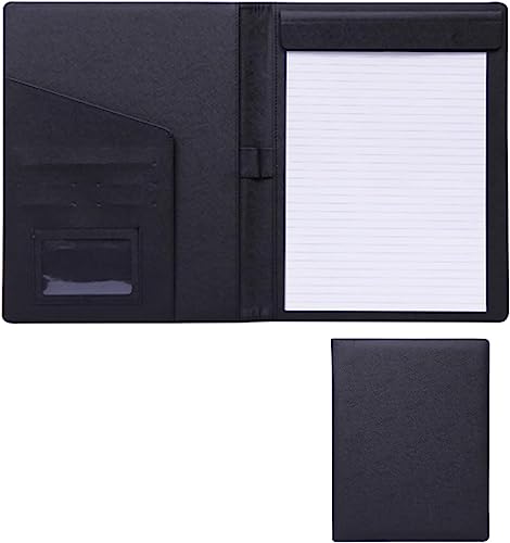Business-Ordner-Organizer, A4-Ordner, Ordneraufbewahrung, Zwischenablage, Business-Konferenz-Organizer for die Business-Office-Schule (blau)(Svart) von DPSQQ