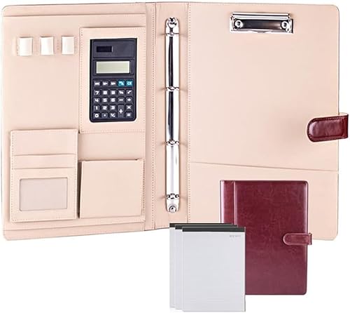 Business-Ordner-Organizer, Organizer, Business-Konferenz-Organizer, Notizblock-Ordner for Frauen und Männer (blau)(Claret) von DPSQQ