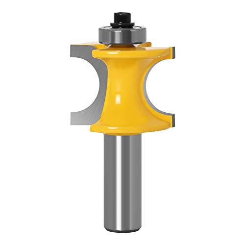 Hartmetallfräser* Fräser, Schneidwerkzeug, 1–5-teiliges Bullnose-Fräser-Set, C3-Hartmetallspitze, 1/2-Zoll-Schaft, 12-mm-Schaft, Holzbearbeitungsschneider (Größe: 12,7 x 6,35) von DPSQQ
