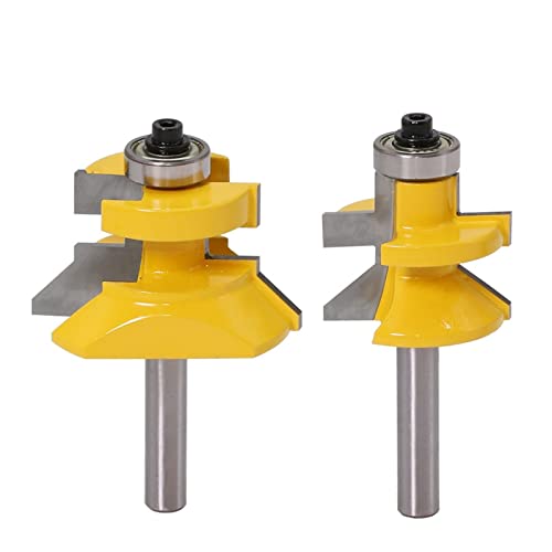 Hartmetallfräser* Fräser, Schneidwerkzeug, 2 Stück/Set 45-Grad-Fräser, 8 mm Schaft, V-Nut und passender Zungenfräser-Set for MDF, Massivholz Hartmetallfräser* Fräser, Schneidwerkzeug, 2 Stück/Set 45-Grad-Fräser, 8 mm Schaft, V-Nut und passender Zungenfräser-Set for MDF, Massivholz von DPSQQ