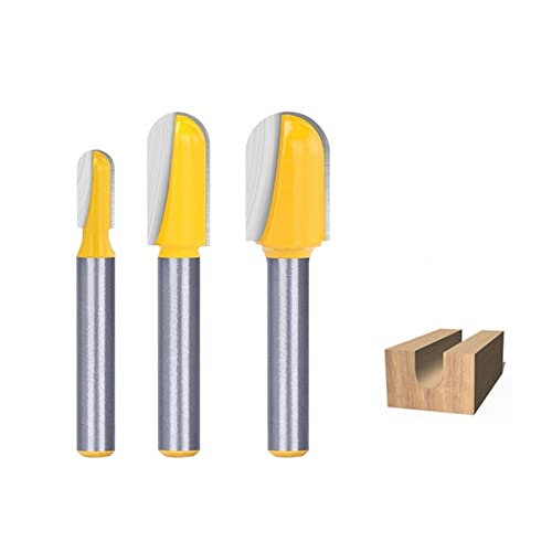 Hartmetallfräser* Fräser, Schneidwerkzeug, 3 Stück, Kernkasten, 1/4 Zoll Schaft, Kugelfräser, Hartmetall-Schaftfräser, Kernkasten-Bit, Schlitzfräser for die Holzbearbeitung Hartmetallfräser* Fräser, Schneidwerkzeug, 3 Stück, Kernkasten, 1/4 Zoll Schaft, Kugelfräser, Hartmetall-Schaftfräser, Kernkasten-Bit, Schlitzfräser for die Holzbearbeitung von DPSQQ