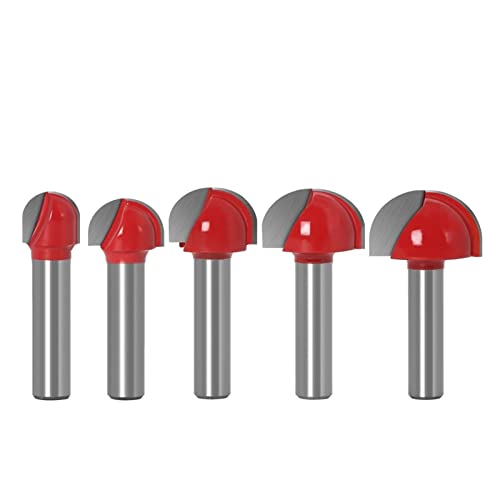 Hartmetallfräser* Fräser, Schneidwerkzeug, 5-teiliges 8-mm-Schaft-Cove-Core-Box-Fräser-Set, Doppelkanten-Fräser for die Holzbearbeitung Hartmetallfräser* Fräser, Schneidwerkzeug, 5-teiliges 8-mm-Schaft-Cove-Core-Box-Fräser-Set, Doppelkanten-Fräser for die Holzbearbeitung von DPSQQ