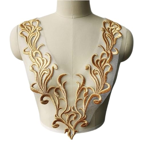 Spitzenapplikationen, Spitzenstoff, bestickte Kleiderapplikationen, Flora-Kragen, Netz, Barock, Vintage, for Aufnähen for Hochzeitsdekoration, Kleid, DIY Spitzenapplikationen, Spitzenstoff, bestickte Kleiderapplikationen, Flora-Kragen, Netz, Barock, Vintage, for Aufnähen for Hochzeitsdekoration, Kleid, DIY von DPSQQ