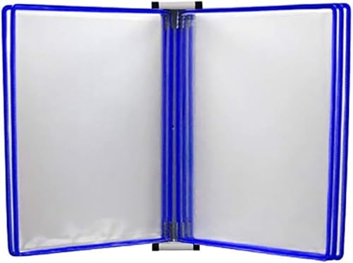 Tragbare Präsentationsmappe, A4-Flipchartständer zur Wandmontage, 13 x 9 x 1,57 Zoll (Rot) (Blau, Blau)(Blue,Blue) von DPSQQ