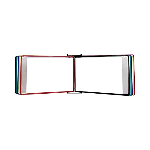 Tragbare Präsentationsmappe, A4-Wandmappe – A4 [8,26 Zoll × 11,69 Zoll], 20 Taschen (rot) (Elternteil, schwarz)(13x9x3.9in Color,Color) von DPSQQ