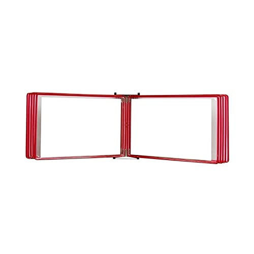 Tragbare Präsentationsmappe, A4-Wandmappe – A4 [8,26 Zoll × 11,69 Zoll], 20 Taschen (rot) (Elternteil, schwarz)(13x9x3.9in Red,Red) von DPSQQ