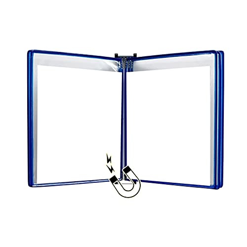 Tragbare Präsentationsmappe, magnetischer Dokumentenhalter A4, Wandvitrine, Aktenhalter (Blau) (Elternteil, Blau)(13x9x2.3in Blu,Blu) von DPSQQ