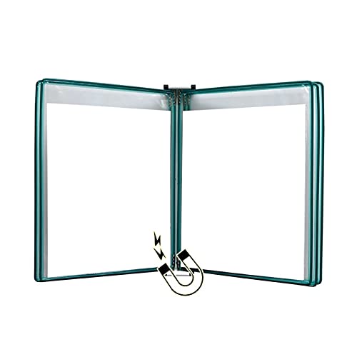 Tragbare Präsentationsmappe, magnetischer Dokumentenhalter A4, Wandvitrine, Aktenhalter (Blau) (Elternteil, Blau)(13x9x2.3in Green,Green) von DPSQQ