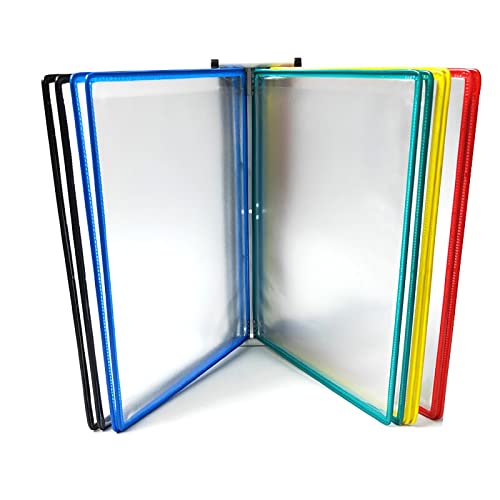 Tragbare Präsentationsmappe, magnetischer Dokumentenhalter im A4-Briefpapierformat (rot) (Elternteil, Schwarz)(13x9x3.9inch Multi Colored,Multi Colored) von DPSQQ