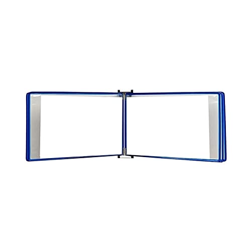 Tragbarer Präsentationsordner, A4, an der Wand montierter Aktenhalter (weiß) (Elternteil, Rot)(13x9x2.3in Blu,Blu) von DPSQQ