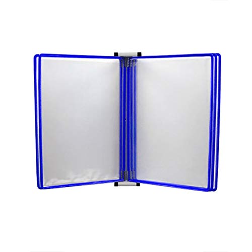 Tragbarer Präsentationsordner, Flipchart-Ständer A4, Wandmontierter Aktenhalter (Blau) (Elternteil, Einzigartige Farbe)(13x9x1.57in Blu,Blu) von DPSQQ