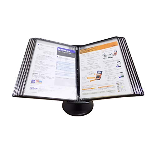 Tragbarer Präsentationsordner, Klappordnerhalter, Präsentationsständer for den Schreibtisch oder die Wandmontage mit einstellbarer Neigung (C) (D,D)(B,B) von DPSQQ