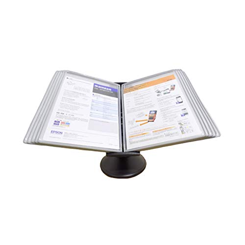 Tragbarer Präsentationsordner, Klappordnerhalter, Präsentationsständer for den Schreibtisch oder die Wandmontage mit einstellbarer Neigung (C) (D,D)(F,F) von DPSQQ