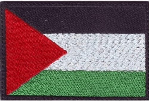 Aufnäher mit Palästina-Flagge, bestickt, Militär, Moral, Abzeichen, Applikation, Haken und Schleife, für Kleidersäcke, Merchandise-Produkte Aufnäher mit Palästina-Flagge, bestickt, Militär, Moral, Abzeichen, Applikation, Haken und Schleife, für Kleidersäcke, Merchandise-Produkte von DPWOUM