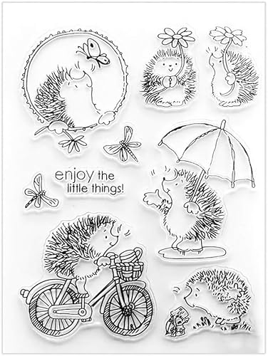 Ogquaton Schöner Silikon-Igel-Stempel, transparent, DIY, Scrapbooking, Kartenalbum, Dekoration, DIY, benutzerdefiniertes PVC, umweltfreundliches Siegelstempel, Werkzeug, umweltfreundlich und praktisch Ogquaton Schöner Silikon-Igel-Stempel, transparent, DIY, Scrapbooking, Kartenalbum, Dekoration, DIY, benutzerdefiniertes PVC, umweltfreundliches Siegelstempel, Werkzeug, umweltfreundlich und praktisch von DPWOUM