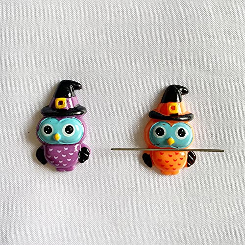 Niedlich Eule Nadelwächter zum Kreuzstich, Harz Halloween Eule mit Hut Magnetisch Pin-Halter Stickerei Nadel Magnet Niedlich Eule Nadelwächter zum Kreuzstich, Harz Halloween Eule mit Hut Magnetisch Pin-Halter Stickerei Nadel Magnet von DPXW
