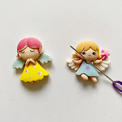 DPXWCCH 2 Stücke Engel Mädchen Nadelwächter zum Kreuzstich, magnetisch Nadelhalter, Stickerei Zubehör DPXWCCH 2 Stücke Engel Mädchen Nadelwächter zum Kreuzstich, magnetisch Nadelhalter, Stickerei Zubehör von DPXWCCH