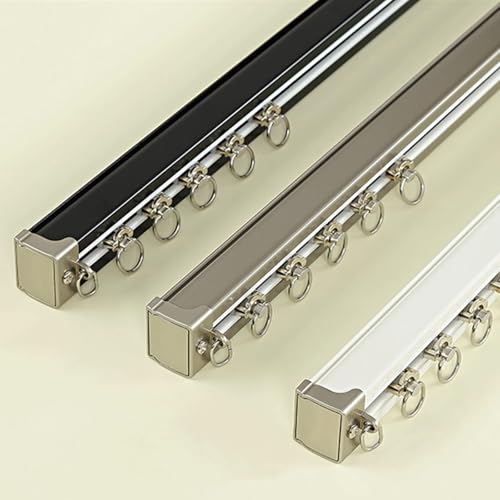 DQRMVV Hochbelastbare Aluminium-Gardinenschiene Mit Geräuschlos Gelagerten Rädern, Einzelne Vorhangschiene, Vorhang-Gleitschiene Für Privatsphäre, Raumteiler, Wohnzimmer(Size:1.20M,Color:Champagner) DQRMVV Hochbelastbare Aluminium-Gardinenschiene Mit Geräuschlos Gelagerten Rädern, Einzelne Vorhangschiene, Vorhang-Gleitschiene Für Privatsphäre, Raumteiler, Wohnzimmer(Size:1.20M,Color:Champagner) von DQRMVV