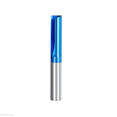 CNC-Schnitzung Router V-Bit, 2 flöte Hartmetall Gerade Ende Mühle for Holz Kunststoff Aluminium 3,175-12mm Schaft CNC Gravur(10x10x52x80l) von DQZRTUECA