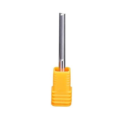 CNC-Schnitzung Router V-Bit, 2-schneidiger gerader Schlitz, Hartmetall-Schaftfräser, 3,175/4/6/8 mm, Schaft 12–62 mm Schnittlänge(3.175X22X45) von DQZRTUECA