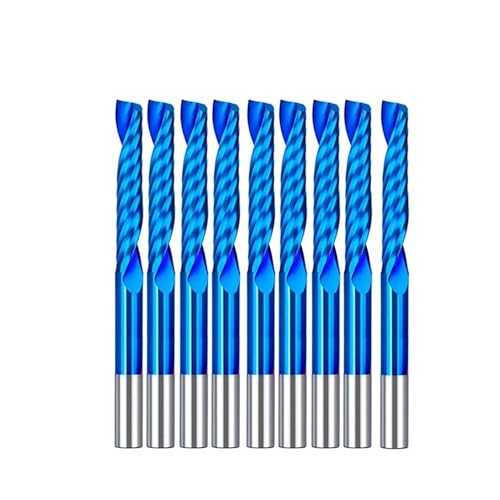 CNC-Schnitzung Router V-Bit, 3,175 mm Schaft Hartmetall CNC Router Bits Gravur Fräsen Set Mehrere Größen(10pcs 3.175x17mm) von DQZRTUECA