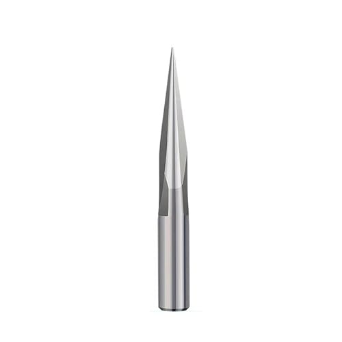 CNC-Schnitzung Router V-Bit, 6mm Schaft 2 Flöte CNC Router V Bit 15/20/25/30 Grad 0,3-1,0mm Spitze Holz Gravur(30Dx0.3mm) von DQZRTUECA