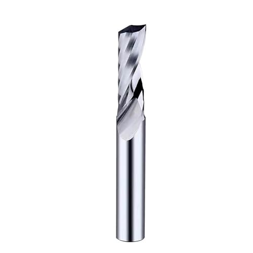 CNC-Schnitzung Router V-Bit, Einzelflöte Spiral-Hartmetall-Fräser CNC 3D-Gravur Router Bit 3,175-12mm Schaft(6x52x80) von DQZRTUECA
