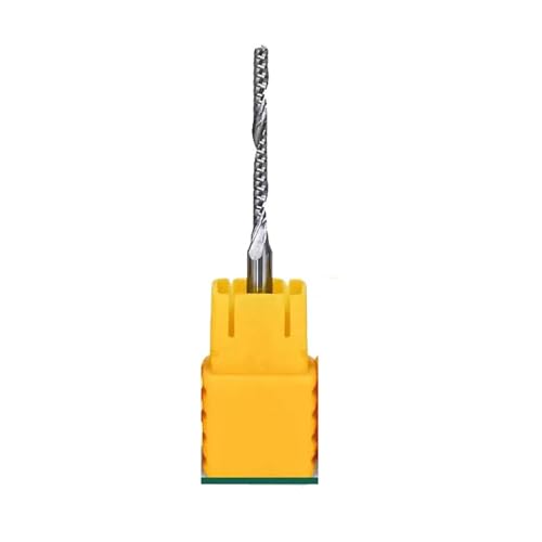 CNC-Schnitzung Router V-Bit, Einzelne Flöte Spirale Ende Mühle CNC Router Bit Gravur Schneiden Acryl Holz Aluminium Mehrere Größen(D10x45x10Dx100L) von DQZRTUECA