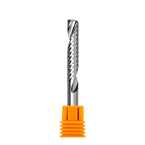 CNC-Schnitzung Router V-Bit, Hartmetall-Schaftfräser, 3,175–8 mm Schaft, 1 Flöte, Spiralfräser, Wolframkarbid, for Acryl, Holz, MDF(4x4x32) von DQZRTUECA