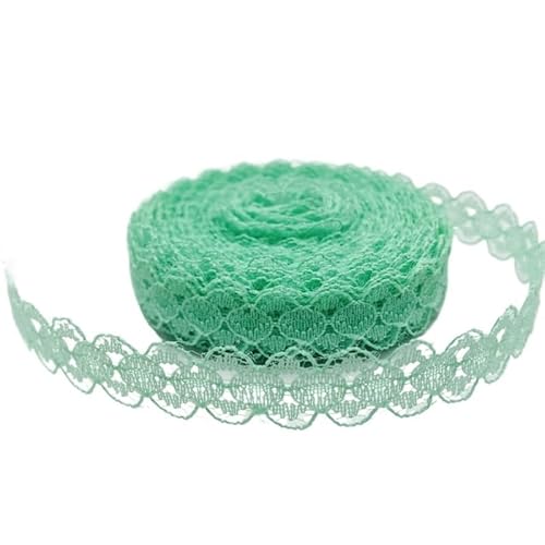 Crochet Cotton Lace Trimming, 15 mm besticktes Netz-Spitzenband, beidseitiger Besatz for Nähen von Rockzubehör, 9,1 m(12) von DQZRTUECA