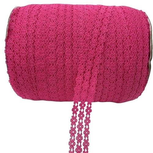 Crochet Cotton Lace Trimming, 25MM 5 Yards Besticktes Netz Spitzenband Mehrfarbig Nähen Handwerk Rock Zubehör(10) von DQZRTUECA