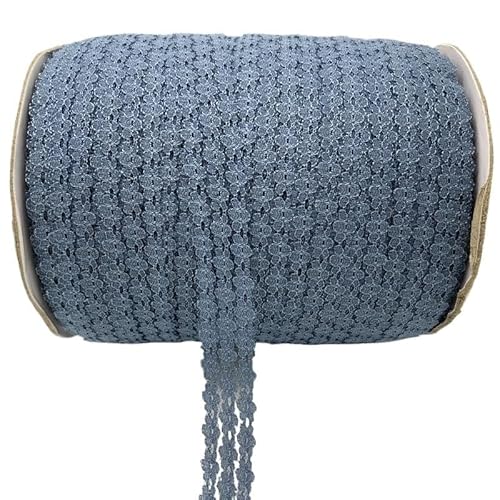Crochet Cotton Lace Trimming, 25MM 5 Yards Besticktes Netz Spitzenband Mehrfarbig Nähen Handwerk Rock Zubehör(6) von DQZRTUECA