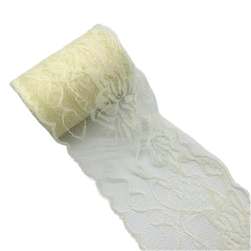 Crochet Cotton Lace Trimming, 5 Yards mehrfarbiger 80 mm Spitzenbandbesatzstoff for Nähen von Rockzubehör(10) von DQZRTUECA