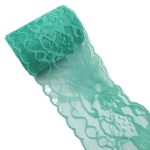 Crochet Cotton Lace Trimming, 5 Yards mehrfarbiger 80 mm Spitzenbandbesatzstoff for Nähen von Rockzubehör(5) von DQZRTUECA