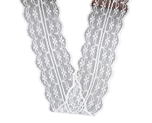 Crochet Cotton Lace Trimming, Spitzenband, 38 Stück, weiß, 9,1 m, 14–87 mm Breite, for selbstgemachte Kleidung, Geschenkverpackungen, Hochzeiten(27-width 4.6cm) von DQZRTUECA