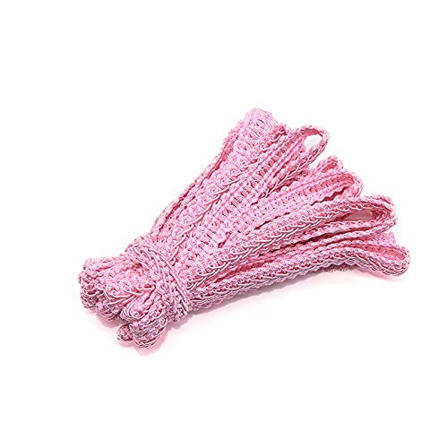 DQZRTUECA 4 Pcs Polyester Spitze Trimmen Band 12mm Multicolor 5M/10M for DIY Nähen Hochzeit Decor(F03,10meter) von DQZRTUECA