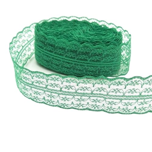 DQZRTUECA 4er-Pack Spitzenbänder, 9,1 m, 45 mm Breite, mehrfarbig(Green) von DQZRTUECA