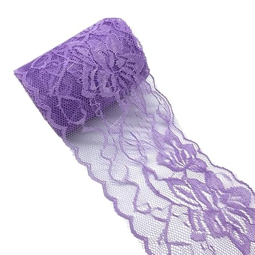DQZRTUECA 80 mm besticktes Netzspitzenband, 4,5 m, mehrfarbig, for Nähen und Basteln(9) von DQZRTUECA